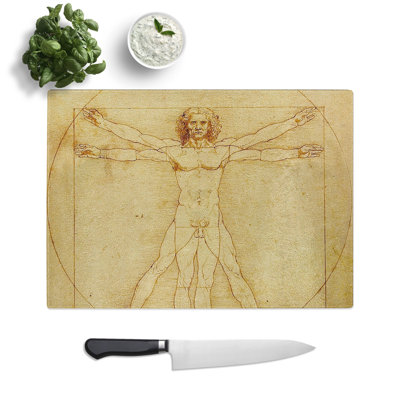 Vitruvian Man Vol.1 by Leonardo Da Vinci Chopping Board