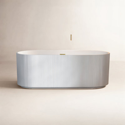 Eden 67" Freestanding Soaking Acrylic Bathtub