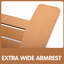 Chaise avec assise large pour relaxer - brun classique