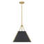 Luminaire suspendu conique à 1 lumière
