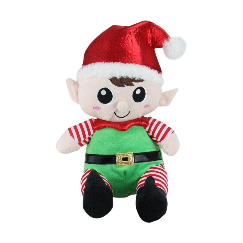 Ensemble de 2 figurines elfes de Noël garçon 13 po