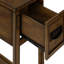 Table d'appoint, table de bout, table d'appoint, table de chevet, 2 niveaux, étroit, tiroir de rangement, placage, transitionnel