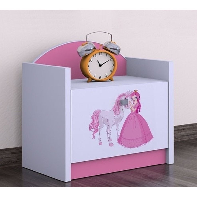 Roehl Nightstand, Pink