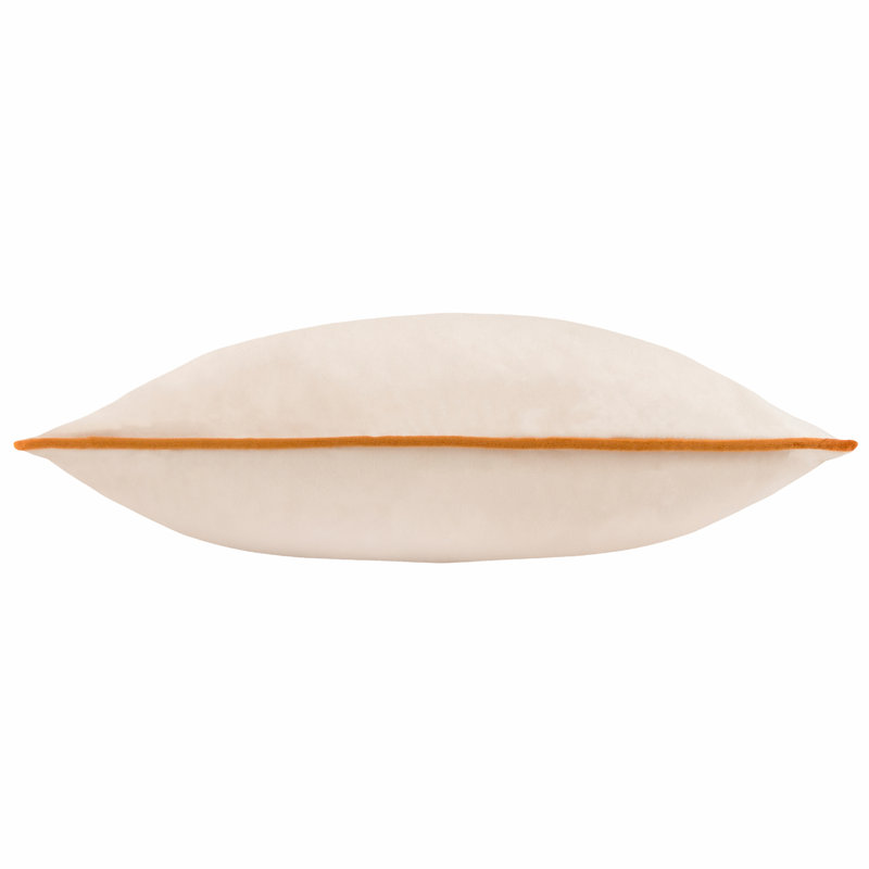 Meridian Square Cushion, Beige/Orange, Polyester, Square 45cm