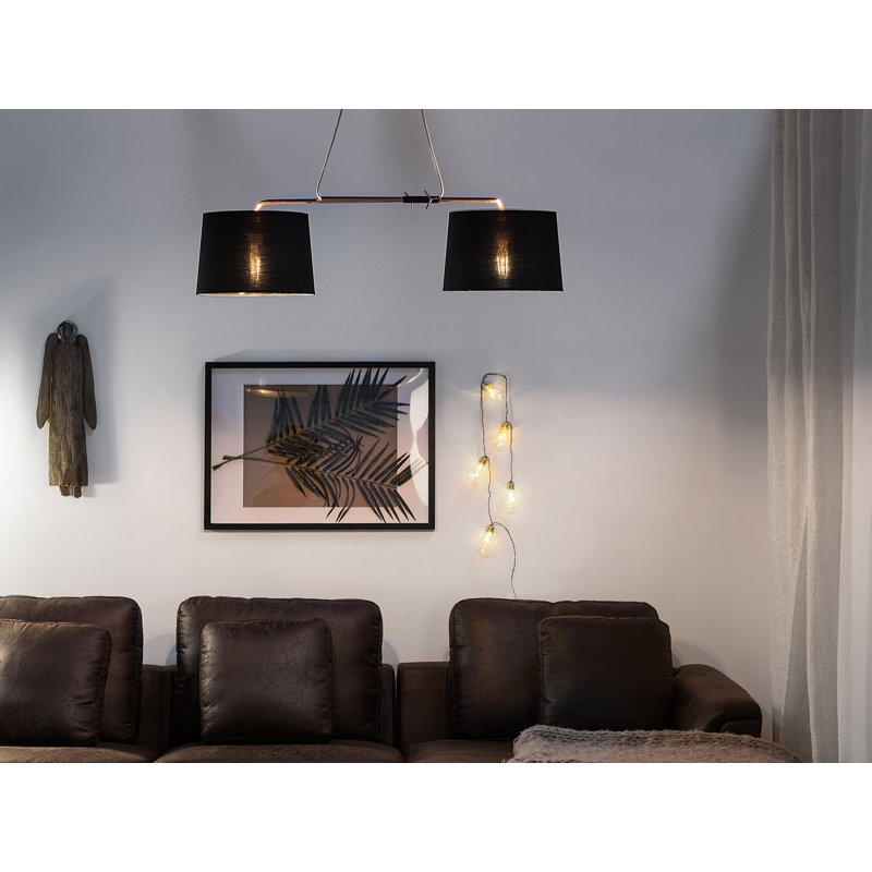 Wirrida 2 - Light Drum Chandelier, Black/Copper