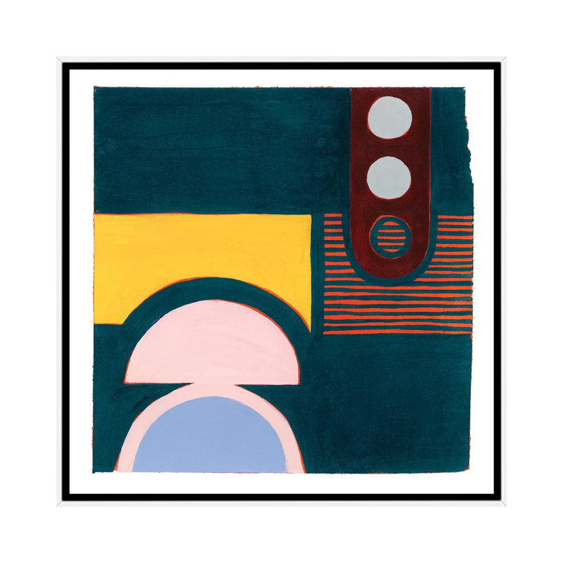 «Bewildered III» par Grace Popp - impression d'art graphique, Pas de tapis, H 18 po x l 18 po x 1,5 po