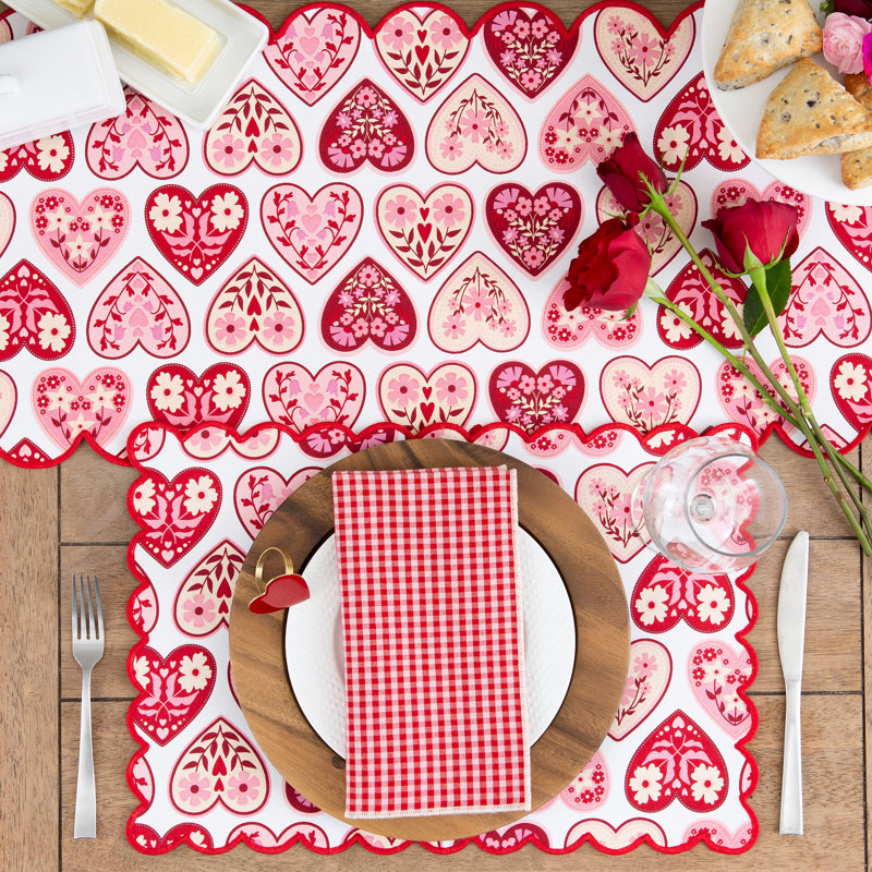  Serviette Valentine Vichy S / 4