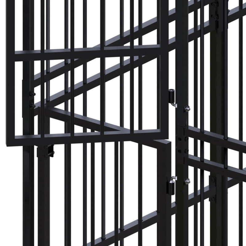Hull 228cm H Steel Kennel With Door