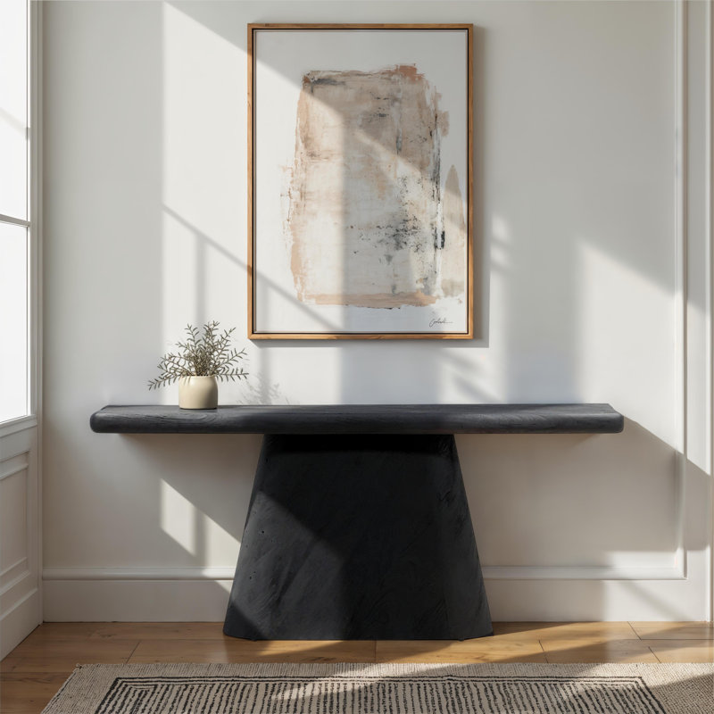 Marci 70" Wide Console Table, Natural, Black