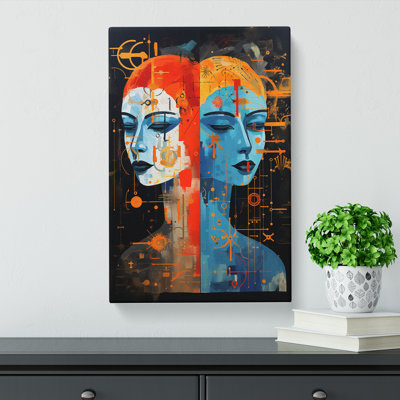 Gemini Zodiac Modern - No Frame Print