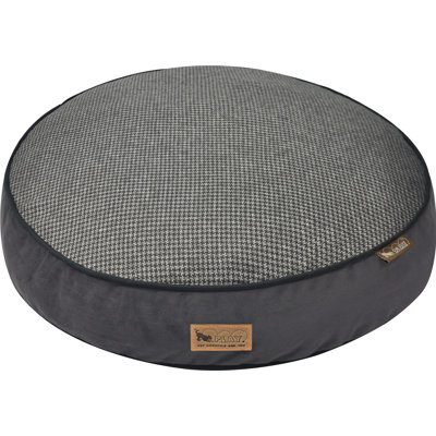 Houndstooth Round Dog Bed