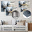 Décoration murale grise en collages gris II-573965255