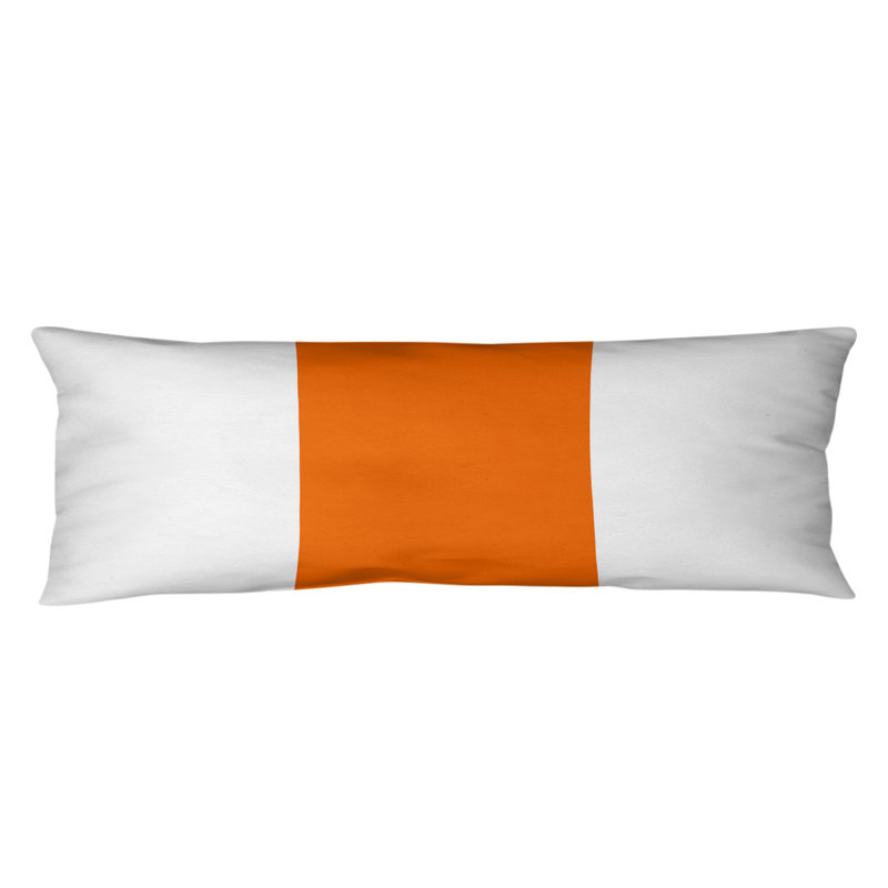 Oreiller de corps en polyester / polyester Arizona Football Stripes, Kentucky , Blanc / orange / blanc