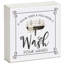 Enseigne en bois Wash Hands