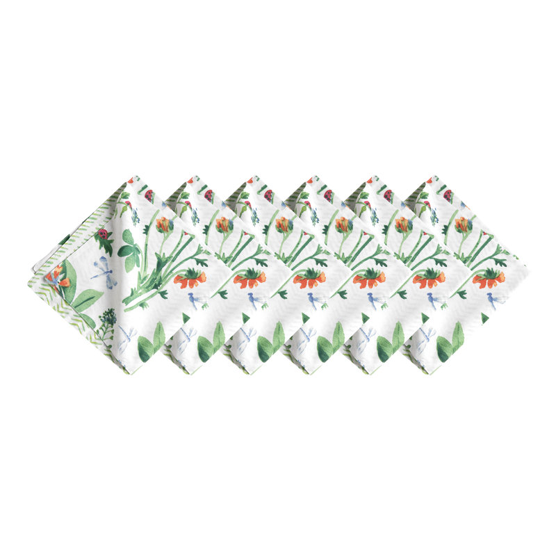 Serviette en coton 20 po Mcelfresh Clover Bug