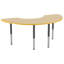 Table d'activité demi-lune 36 "x 72" avec pieds réglables-99075983-99075977