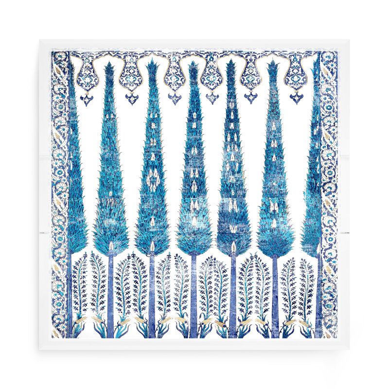 Topkapi Garden Acrylic Square Decorative Tray, 15"W x 15"D x 2"H
