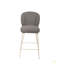 Ensemble de 2 tabourets modernes en tissu / métal