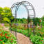 Arche de jardin polyvalente en métal pour plantes grimpantes, rehaussant la beauté extérieure