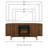 Liam Corner Fireplace Tv Stand For 65" Tv