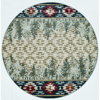 Tapis intérieur rond 8 po Pinegrove Lodge