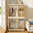 Portable Wardrobe Closet Storage Organizer For Clothes,Clothes Dresser,6 Magnetic Doors-6 Cubes & 2 Hanging Rod,6 Pcs Hangers , Baby Wardrobe Storage Cabinet,White