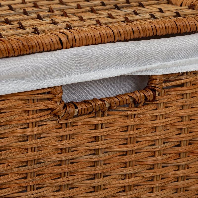 Wicker Laundry Basket with Handles