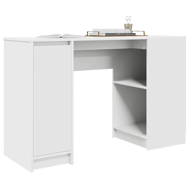 Desk 120X42x76 Cm Engineered Wood, White