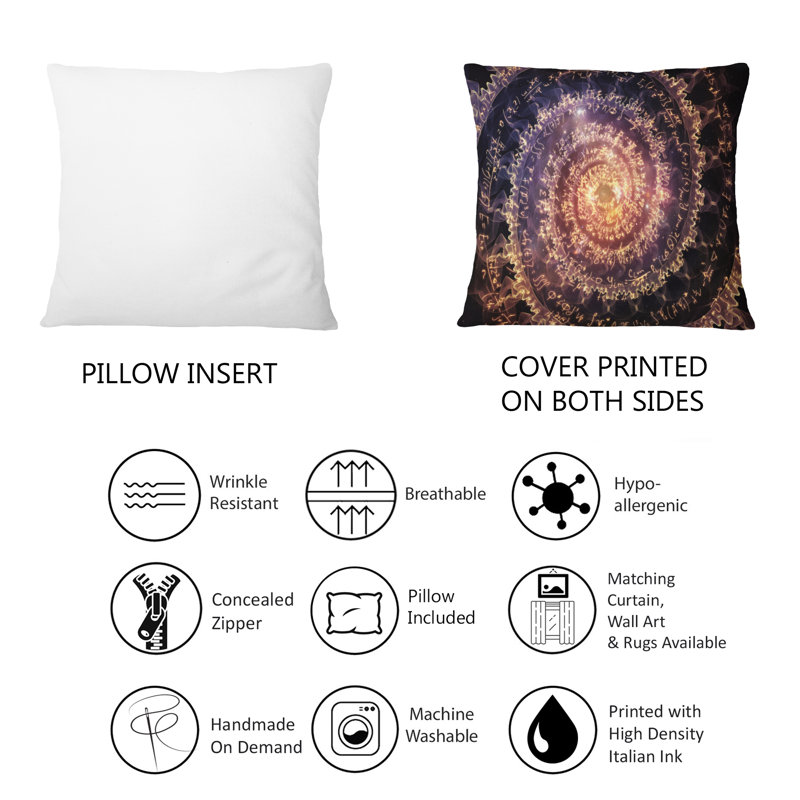 Coussin décoratif à spirale brillante et brillante