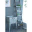 Grande baignoire galvanisée sur pied, 20,5 po x 20,5 po x 21 po, recevoir, décoration intérieure, design rustique, attaches à rivets
