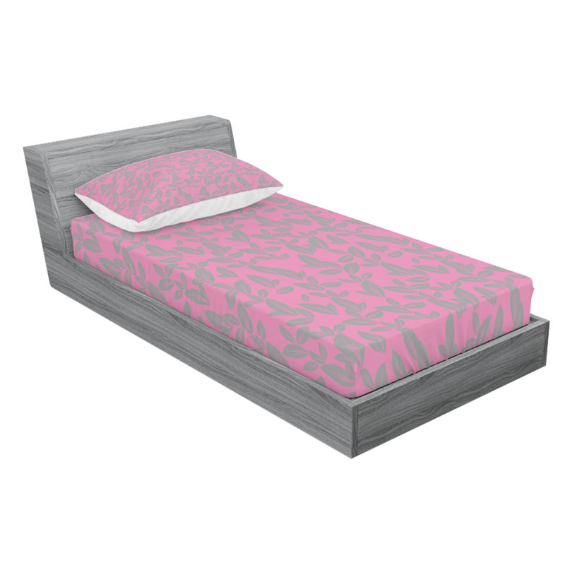 Microfiber Abstract Sheet Set, Twin Sheet Set with Pillowcase