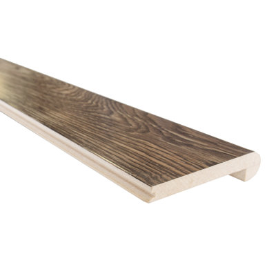 Waterproof WPC Vinyl Elite Collection 0.94" Thick x 4.50" Wide x 95" Length Flush Stair Nose