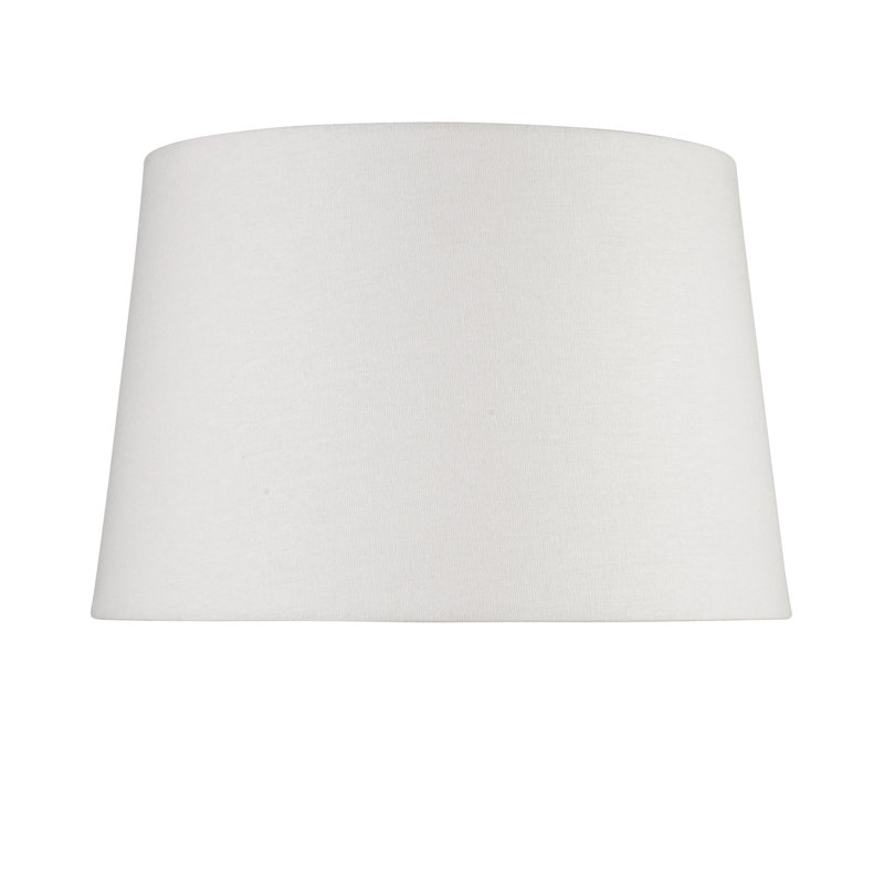 Queenswood Linen Drum Table or Floor Lamp Shade, 29cm H x 45cm W x 45cm D, Ivory