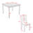 Modern 5-Piece Dining Table Set with Square Table and 4 Upholstered Chairs-1928602555