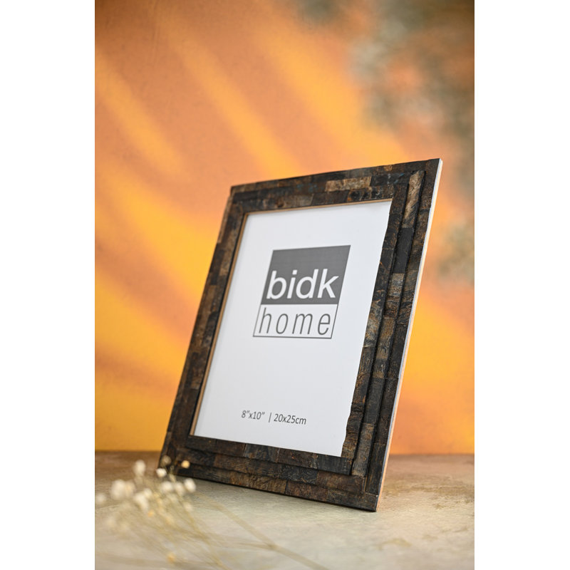 Black Horn Step Design Picture Frame, 8" x 10"