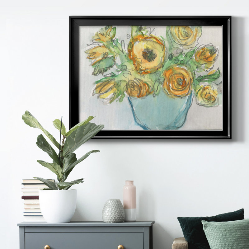 Toile encadrée de qualité supérieure Spring Floral Accent II - prête à être accrochée, H 22,5 po x l 30,5 po x P 1 po