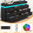 7 Drawer 55.13" Dresser With LED Light, Sockets, Type-C Port And USB Port-773761556