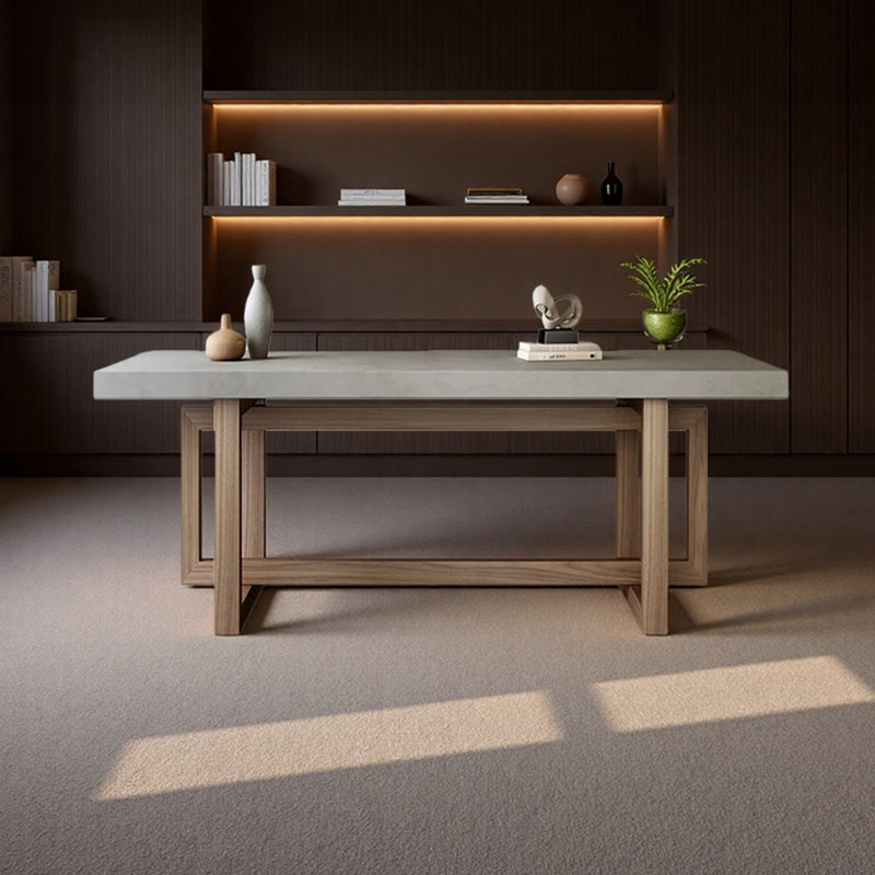 Bureau simple et long, H 29,53 po x l 62,99 po x P 31,5 po