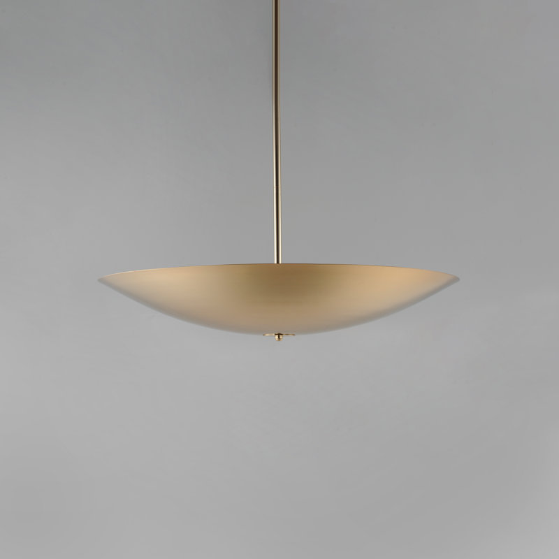 Vesta 1 - Light LED Pendant, French Gold, 4.75" H x 23.5" W x 23.5" D, French Gold