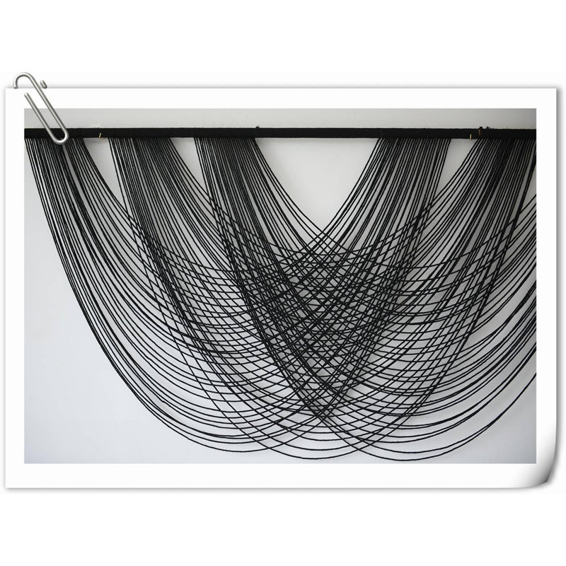 Wall Decor on Fabric, Gray