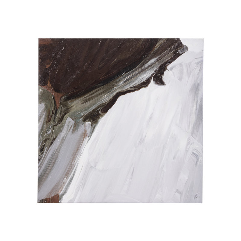 Harmonic V a Hand Embelished Textured Canvas, 30" H x 30" W x 1.5" D