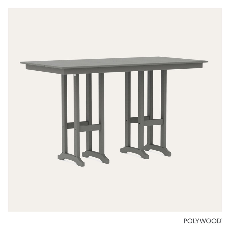 Table de salle à manger Farmhouse 37 "x 72", Gris, H 42,06 po x l 37,72 po x L 72 po