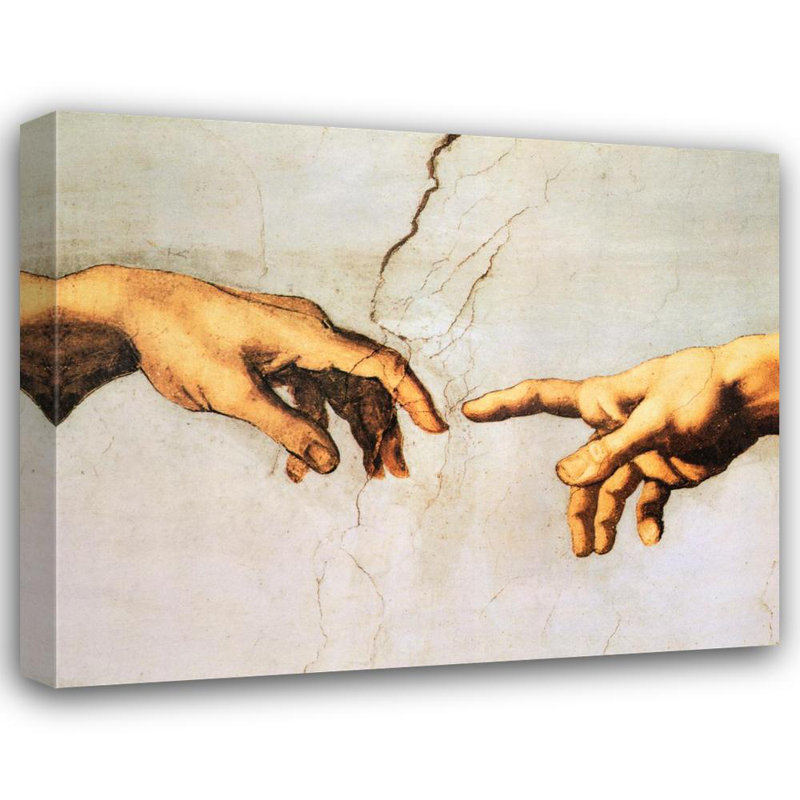 Création d'Adam (mains), H 28 po x l 35 po
