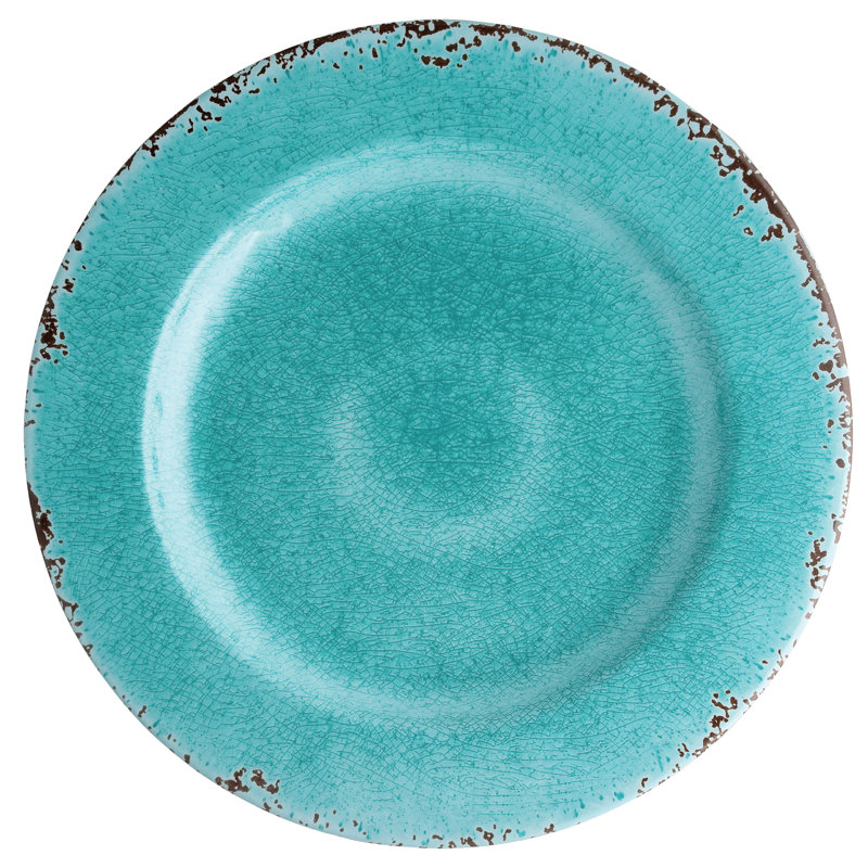 Kinzer 11" Melamine Dinner Plate, Turquoise