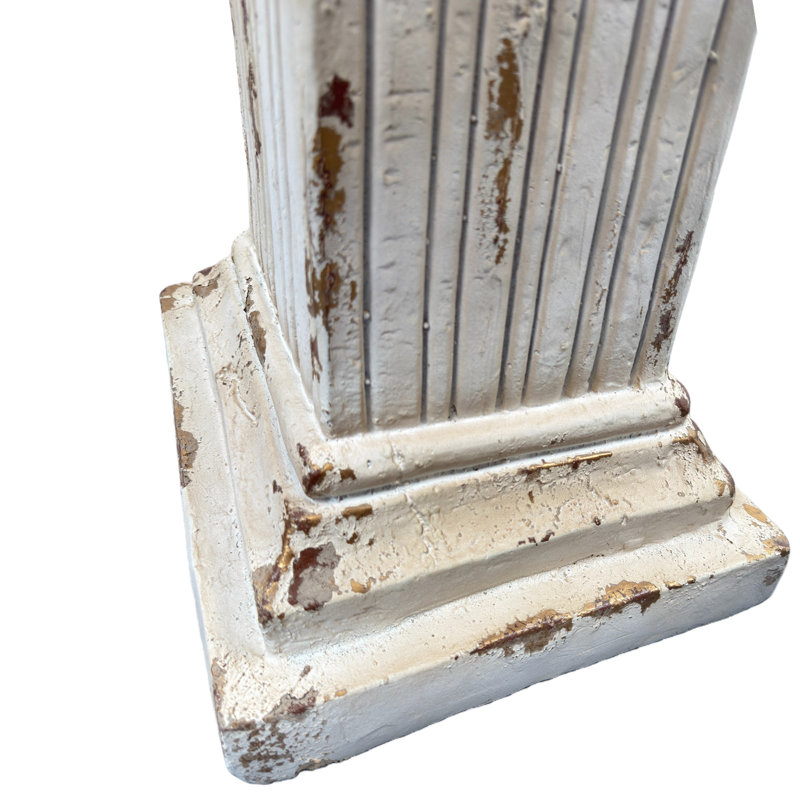 Aurelius Hand-Painted MGO Modern Neoclassical Roman Pedestal Column