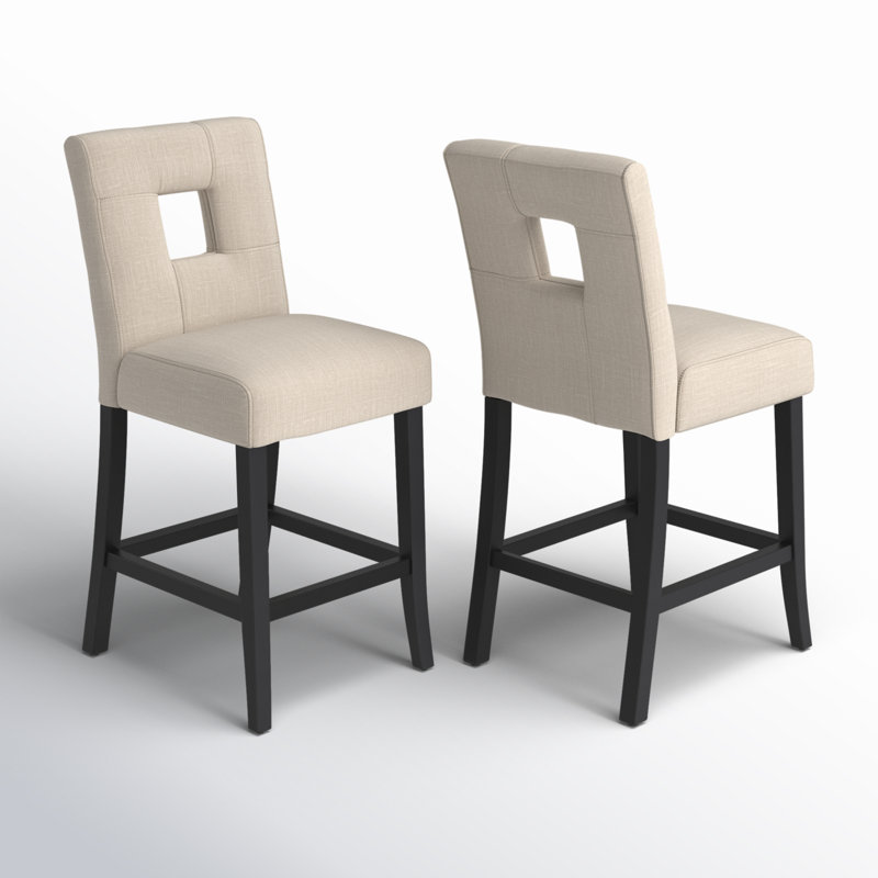 Aayush 26.25" Counter Stool, Beige Linen