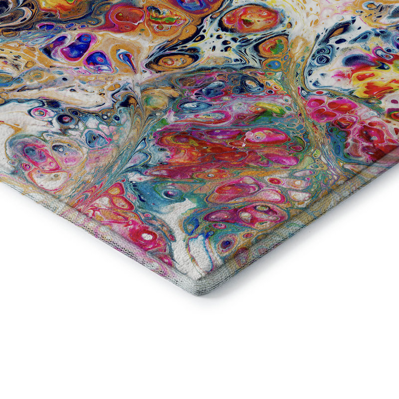 Premium Machine Washable Mayfield Kaleidoscope Rug, Round 8'
