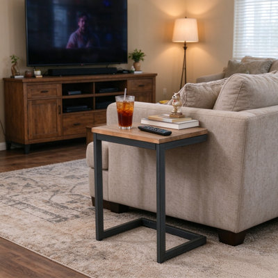 Solid Wood Top End Table