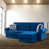 Mélange de polyester bleu marine