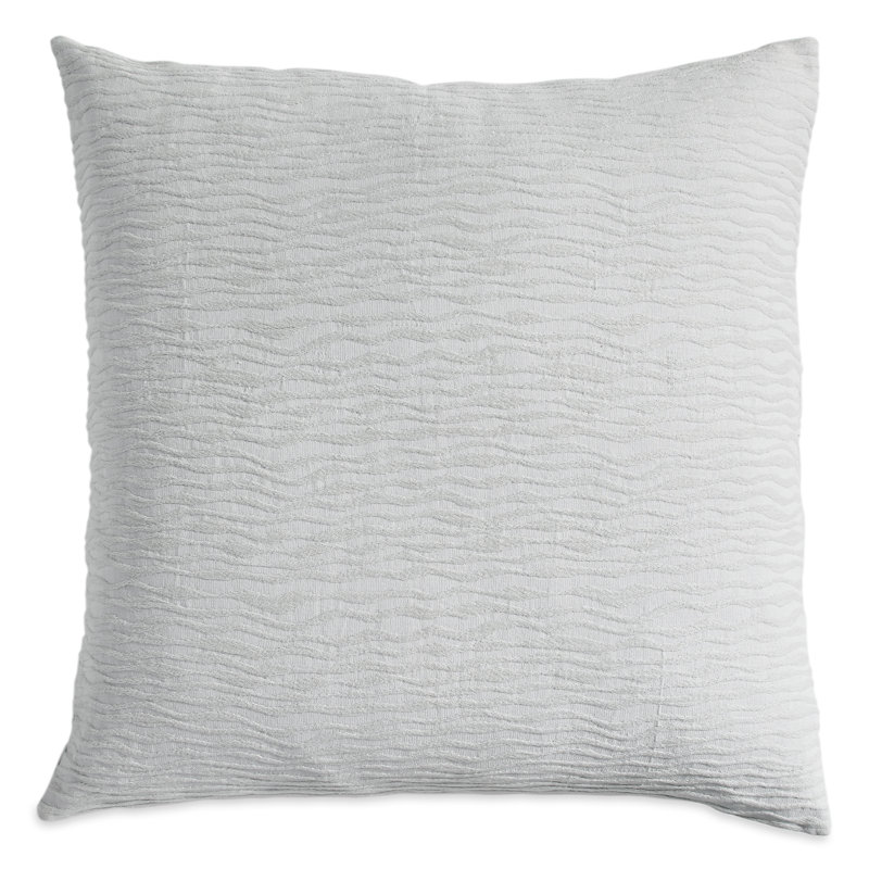 Stonewash Matelasse Coverlet Sham, Euro, Gray